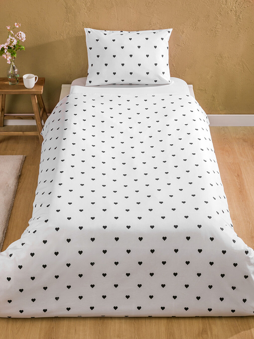 LCW HOME BLACK Single Bed Duvet Cover Set -W5H735Z8-LQJ