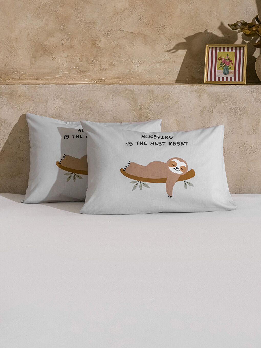 LCW HOME Printed Pillowcase 2 Pack 50x70 cm -W5H781Z8-F9C