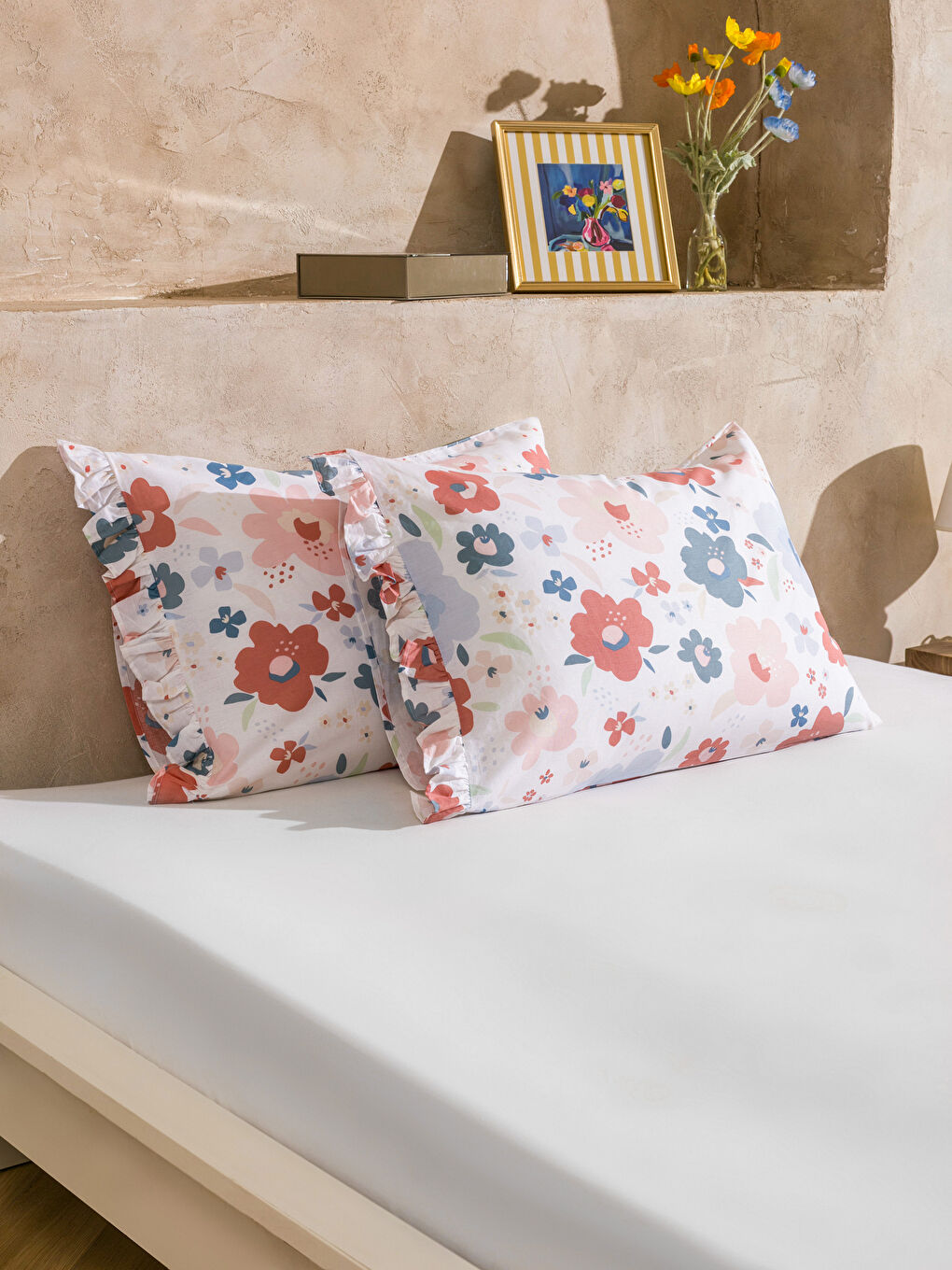 LCW HOME Floral Printed Pillowcase 2-Pack 50x70 cm -W5H792Z8-F9C
