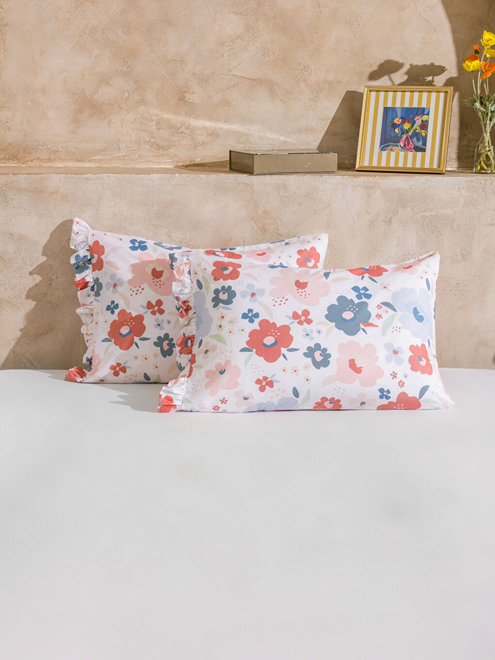 LCW HOME Floral Printed Pillowcase 2-Pack 50x70 cm -W5H792Z8-F9C