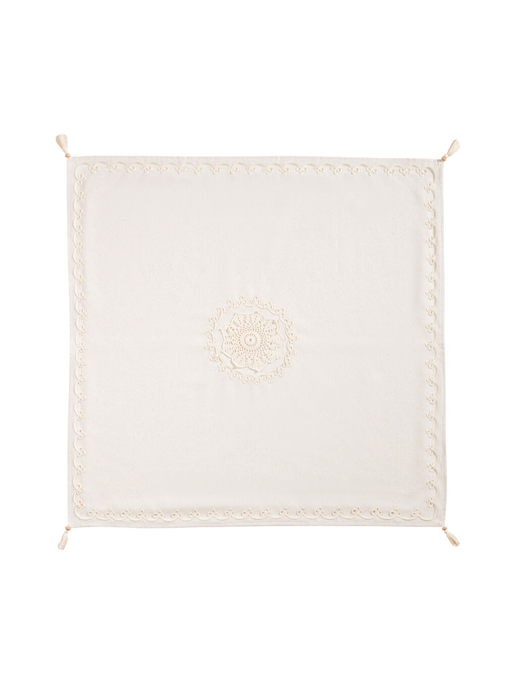 Embroidered Tablecloth 90x90 cm -W5H829Z8-V7F