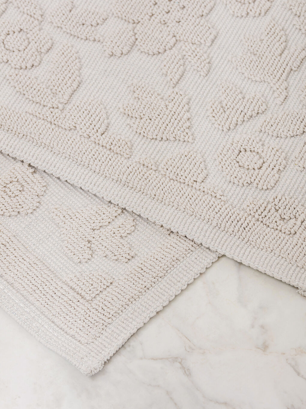 Flower Patterned Bath Mat Set 2 Pack-1