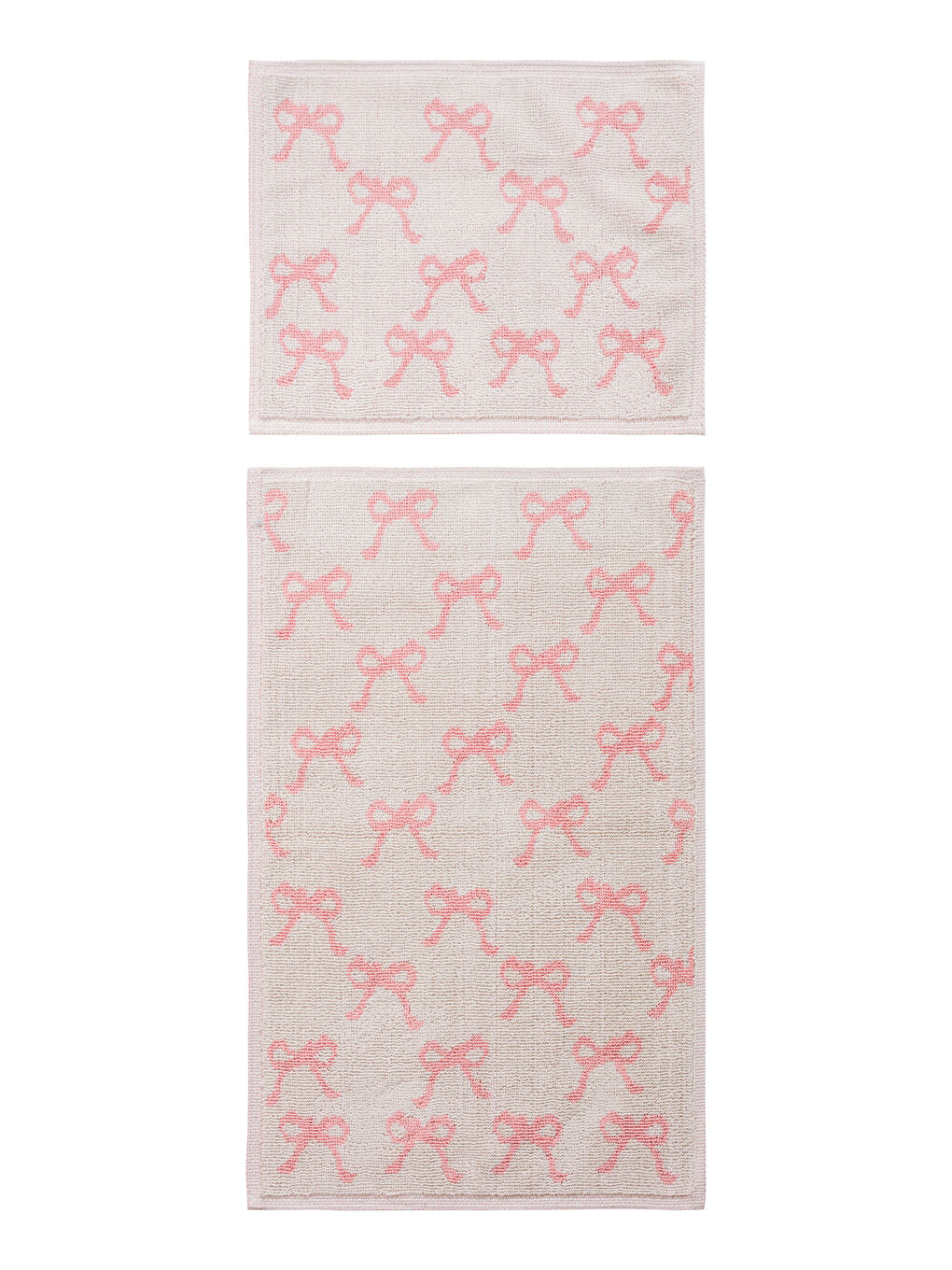 Bow Printed Bath Mat 2 Pack-5