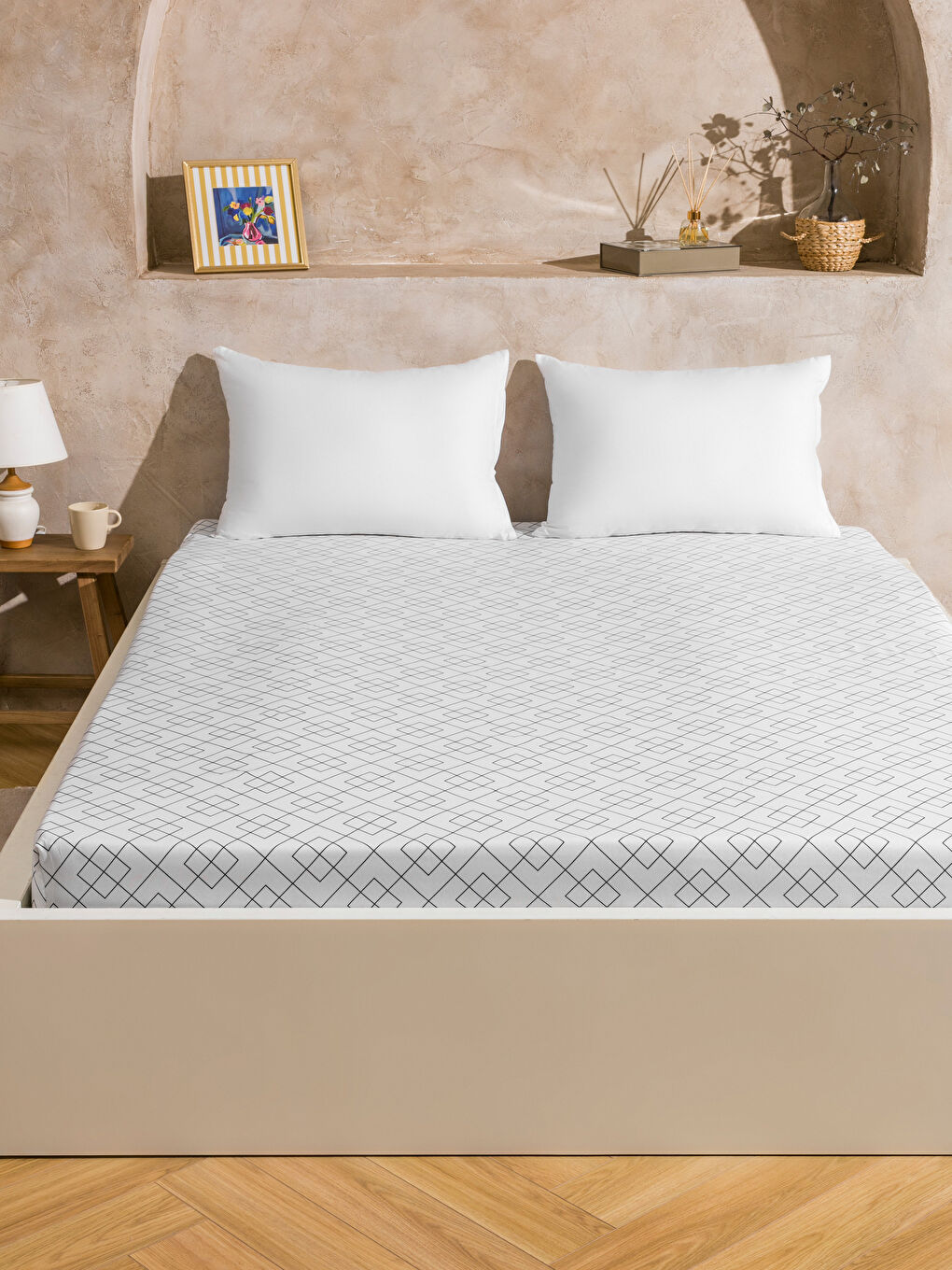 LCW HOME Σεντόνι Διπλό Εφαρμοστό Με Σχέδια -W5HA02Z8-LSF