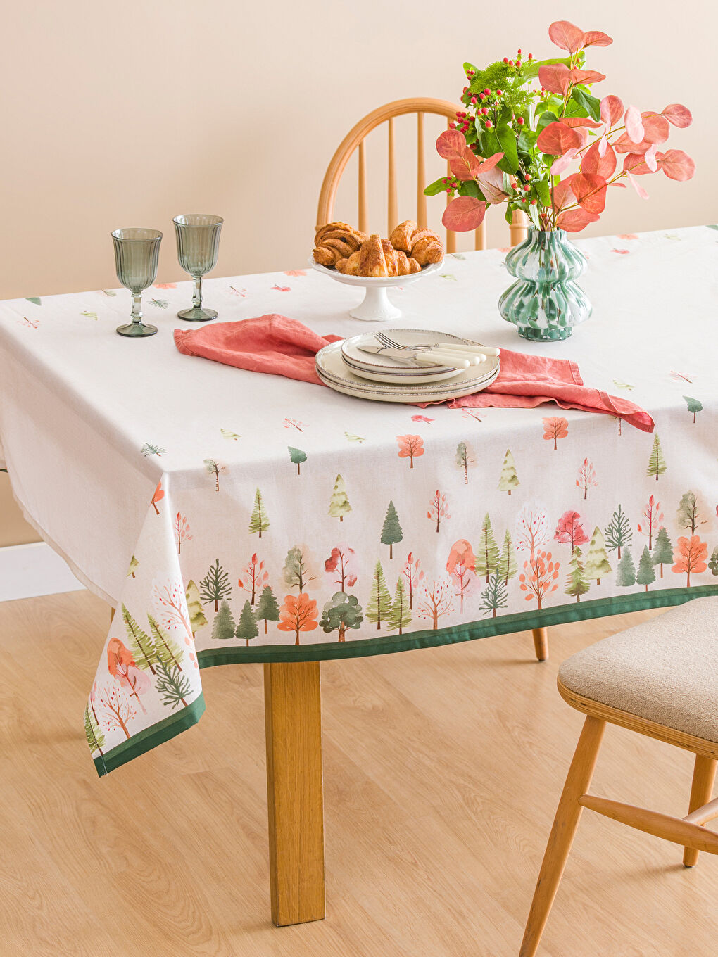 Karışık Baskılı Masa Örtüsü 150x200 cm-1