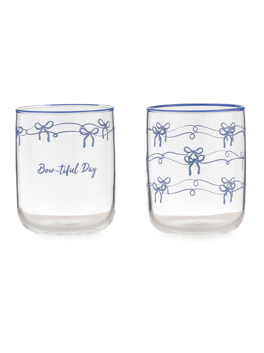 Bow Printed Glass Water Glass 3-pack 280 ml-4