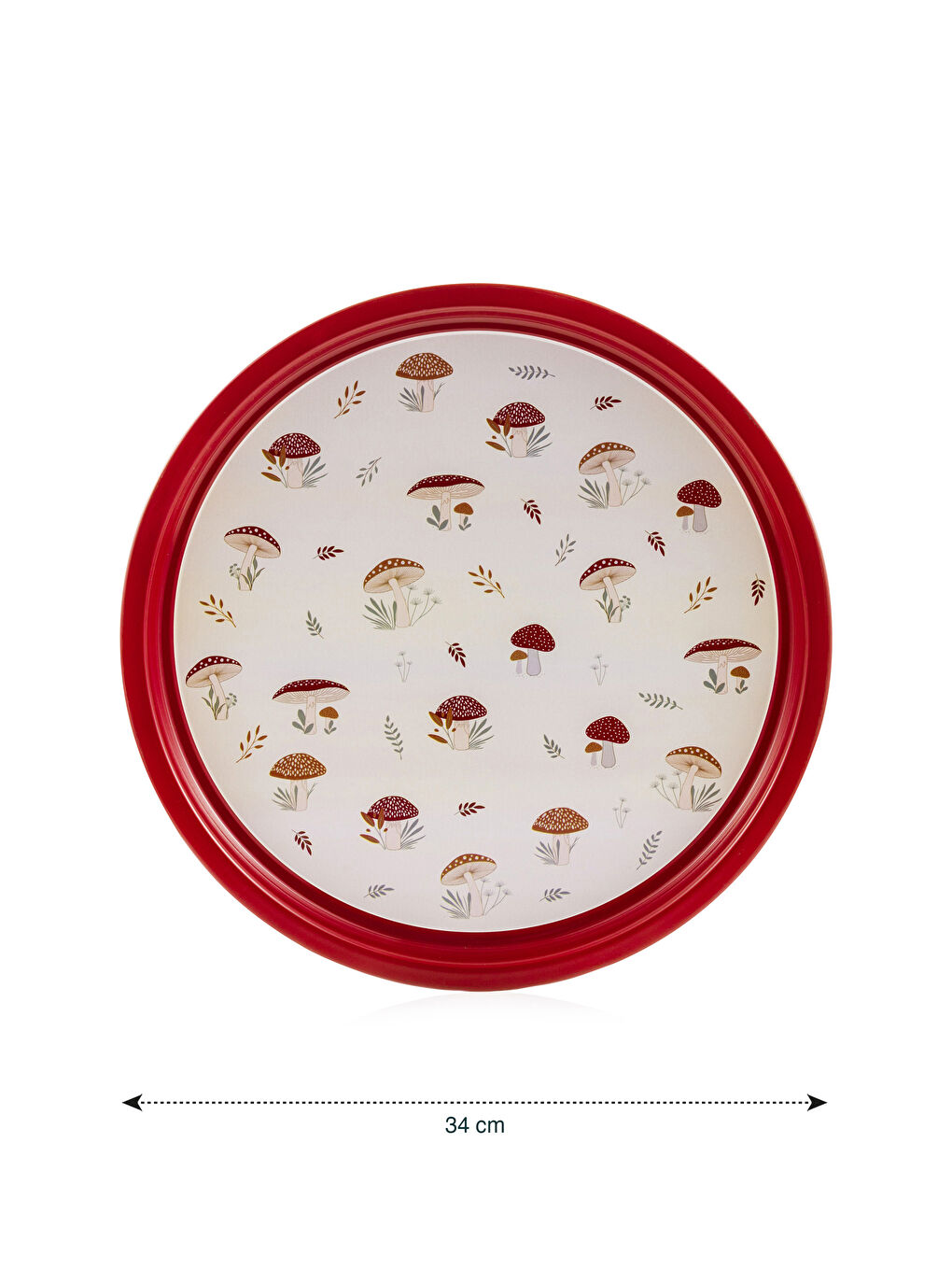 Karışık Baskılı Metal Tepsi 34 cm-3