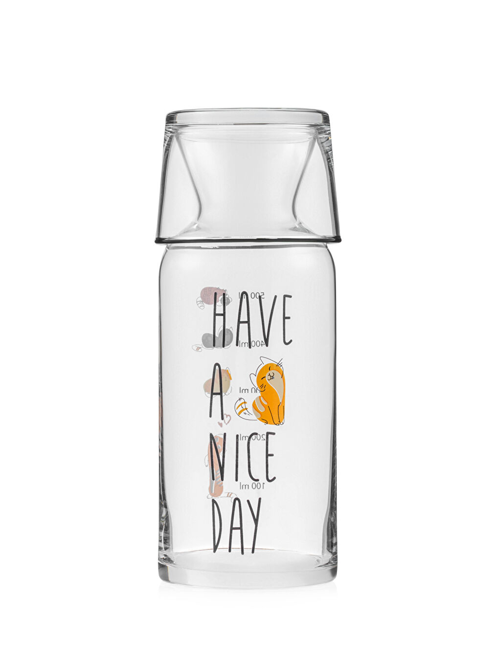 Cat Printed Glass Jug 700 Ml-6