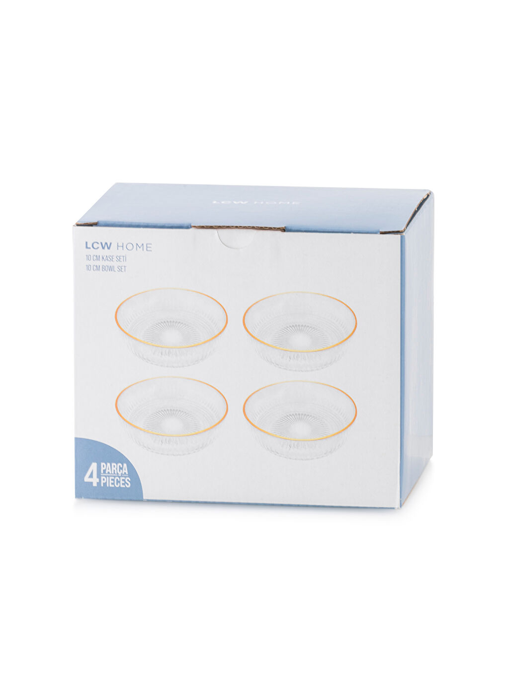 LCW HOME Gemustertes Glasschalen-Set 4er-Pack 10 cm -W5HI33Z8-Q57