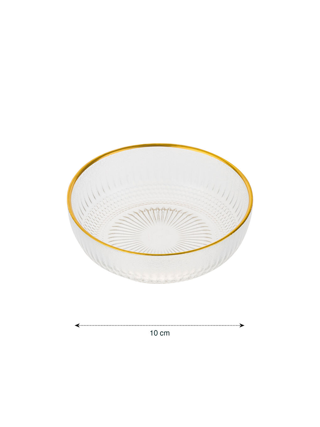 LCW HOME Gemustertes Glasschalen-Set 4er-Pack 10 cm -W5HI33Z8-Q57
