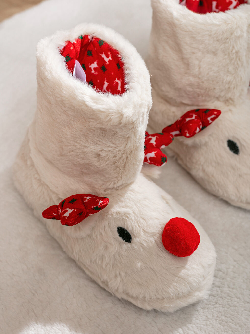 Woman ECRU Slipper Boots-2