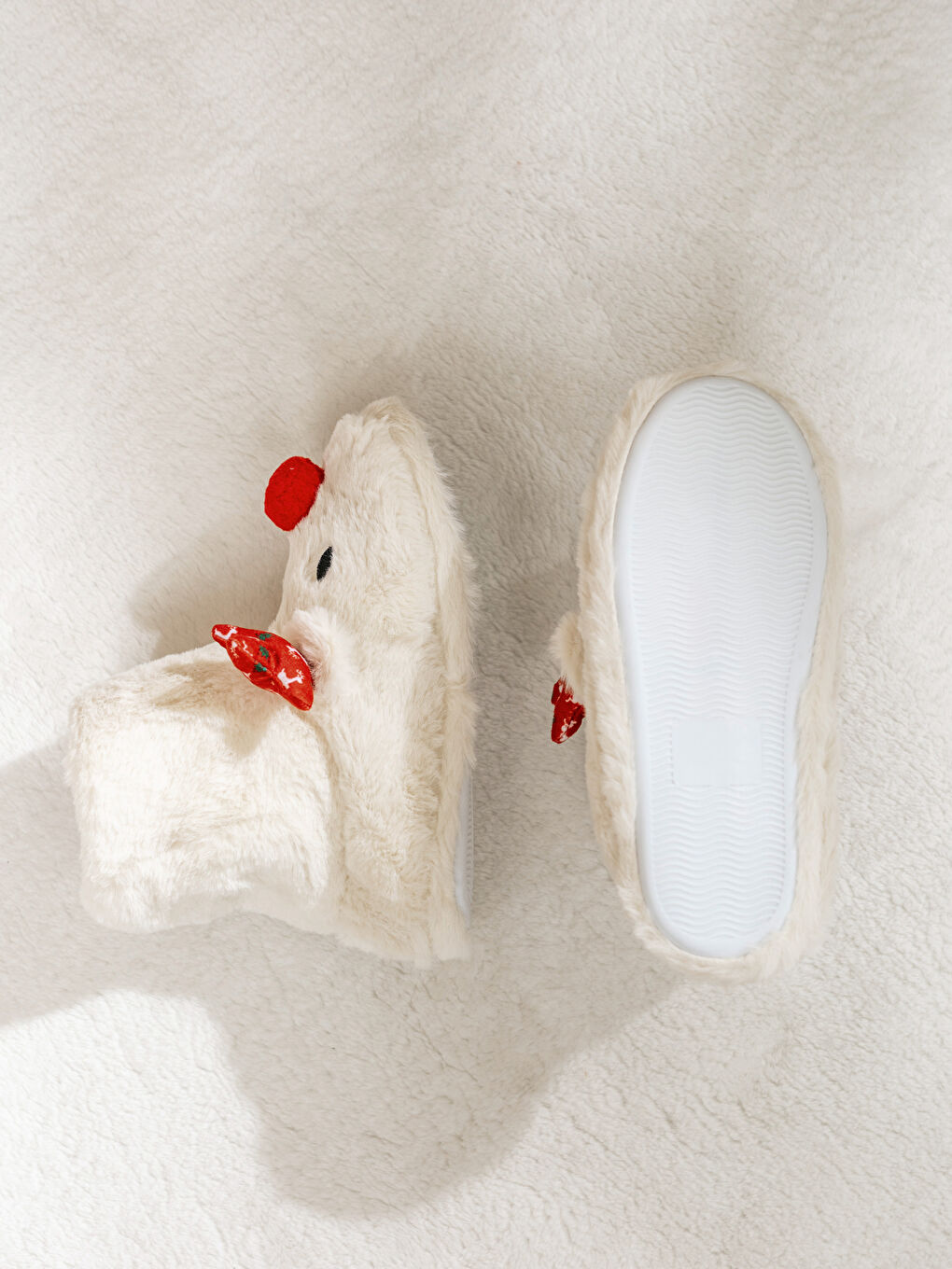 Woman ECRU Slipper Boots-3