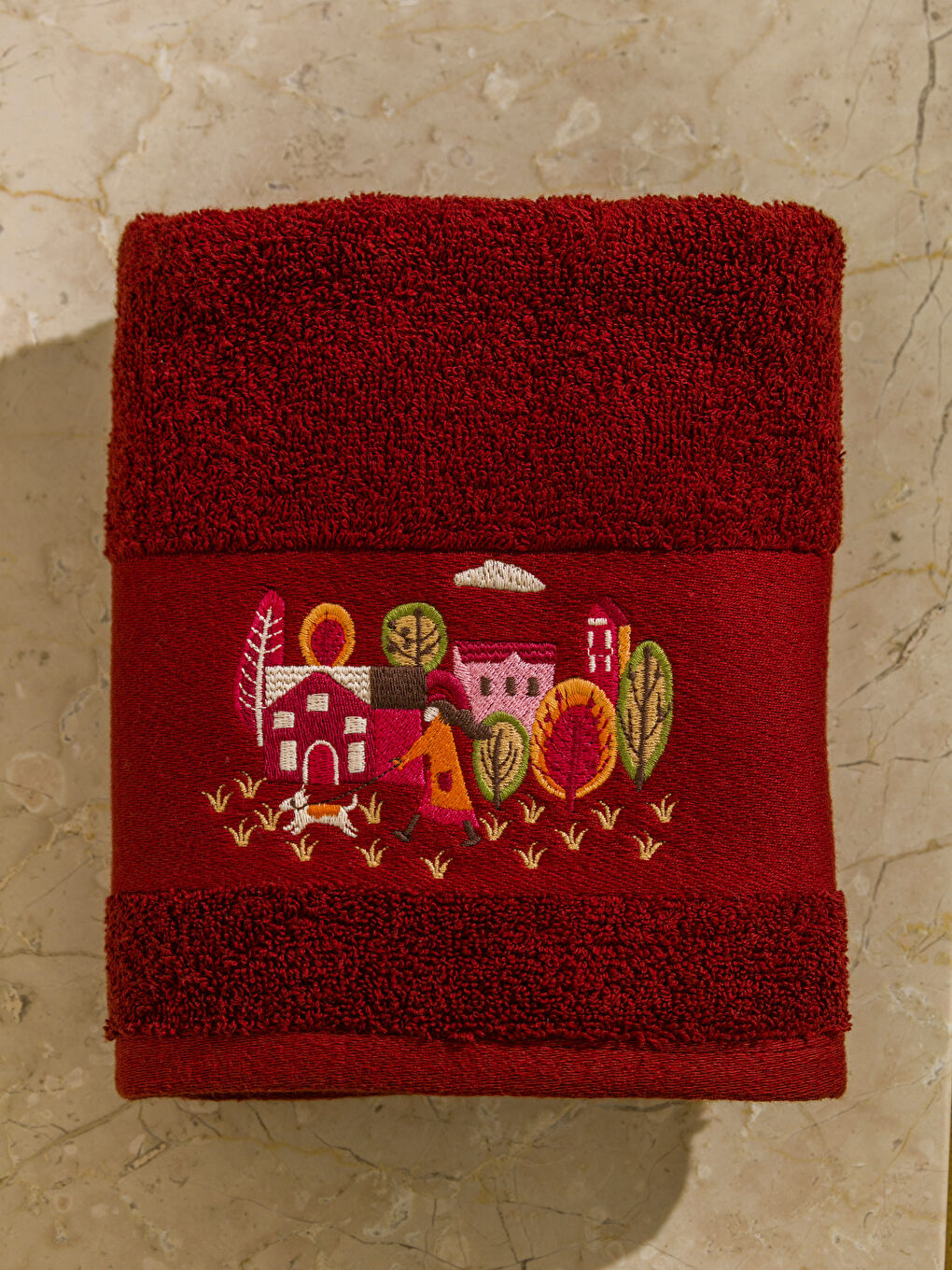 LCW HOME خاولی دەستی لوولدراو نەخشدار 50x80 cm -W5HL20Z8-CZF