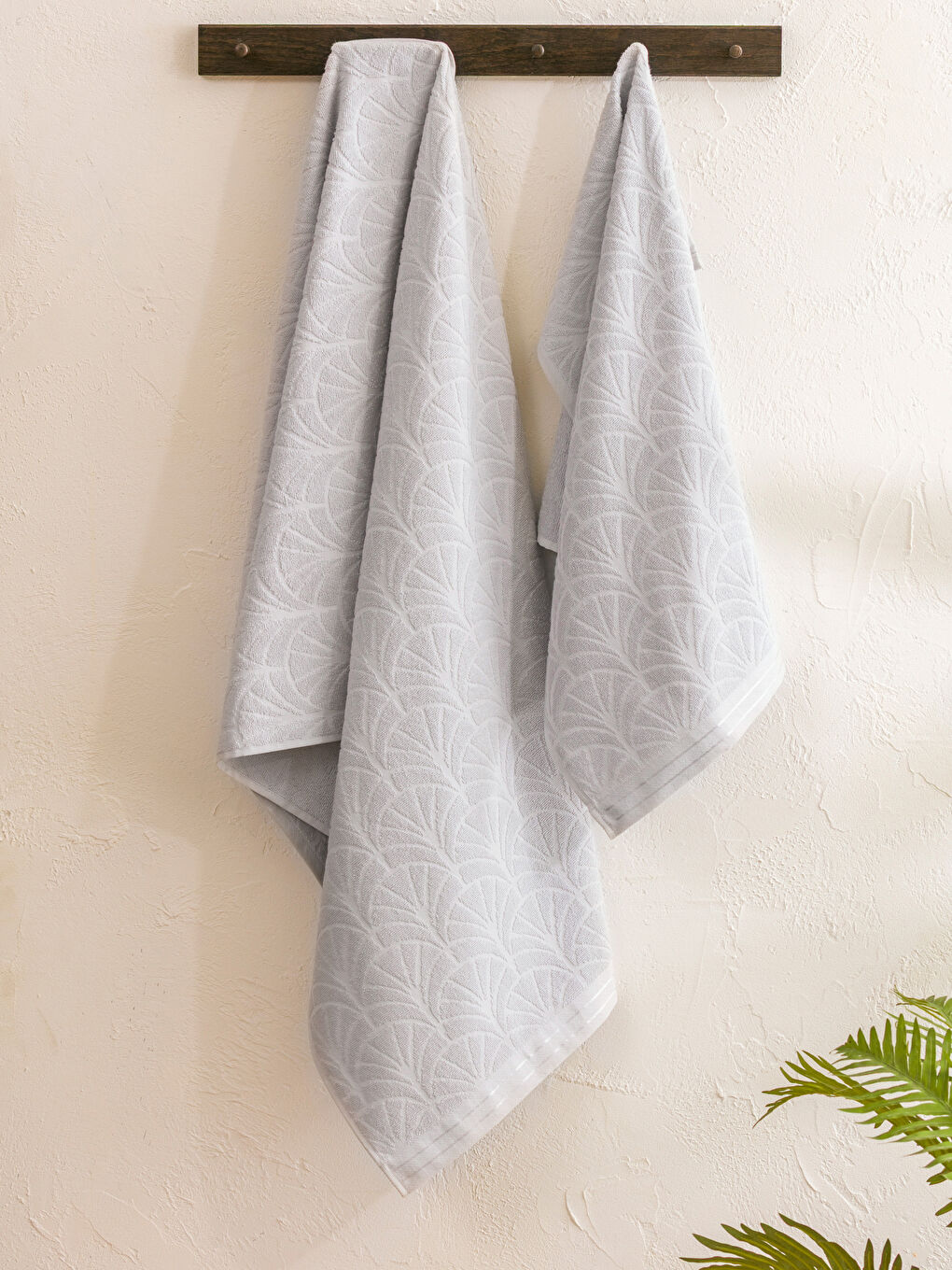 LCW HOME Patterned Bath Towel Set 2 Pack -W5HL37Z8-CTK