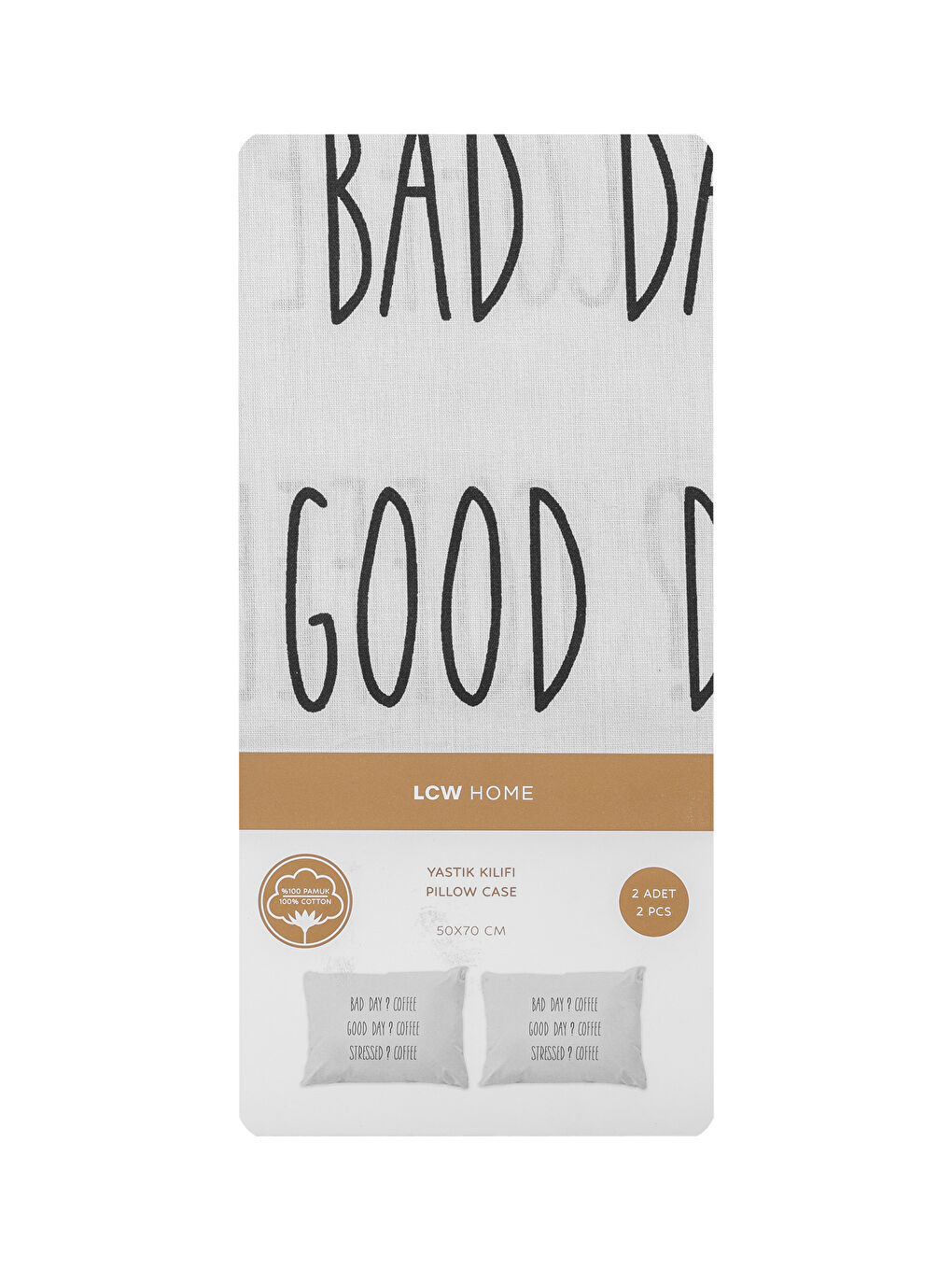 Принтті жастық тысы 2 данадан тұратын 50x70 см-3