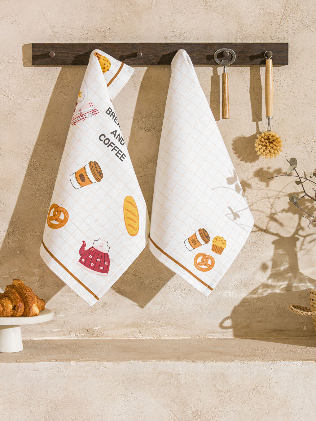 LCW HOME Printed Tea Towel 2 Pack 40x50 cm -W5HO03Z8-F9C