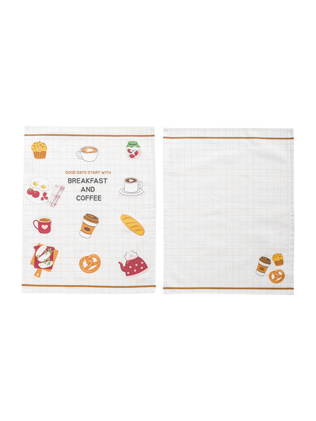 LCW HOME Printed Tea Towel 2 Pack 40x50 cm -W5HO03Z8-F9C