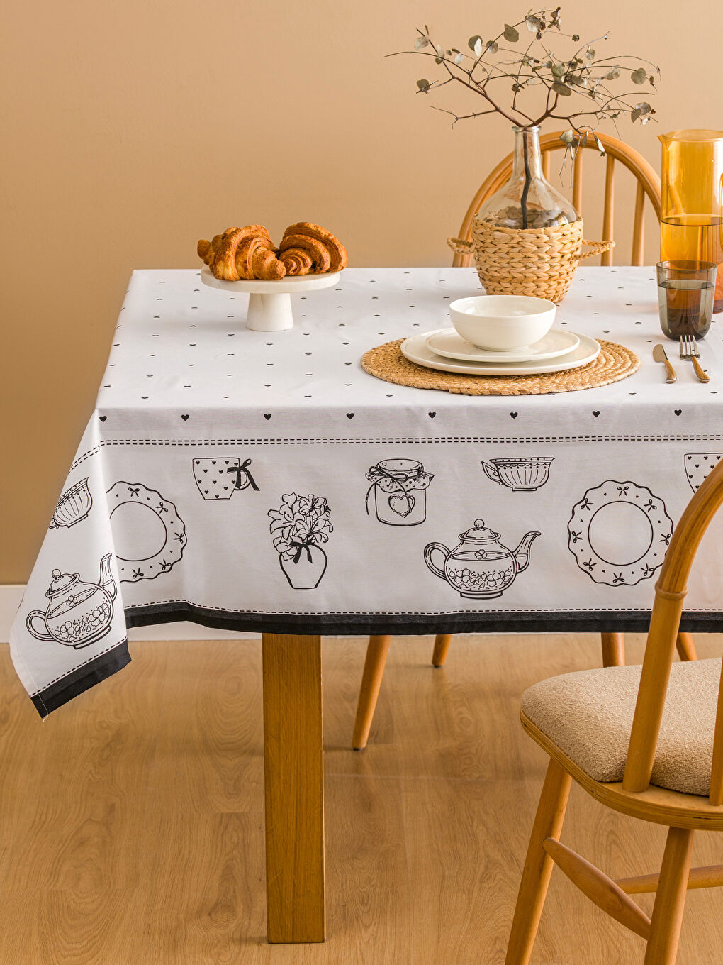 LCW HOME Printed Tablecloth 150x220 cm -W5HO13Z8-F9C