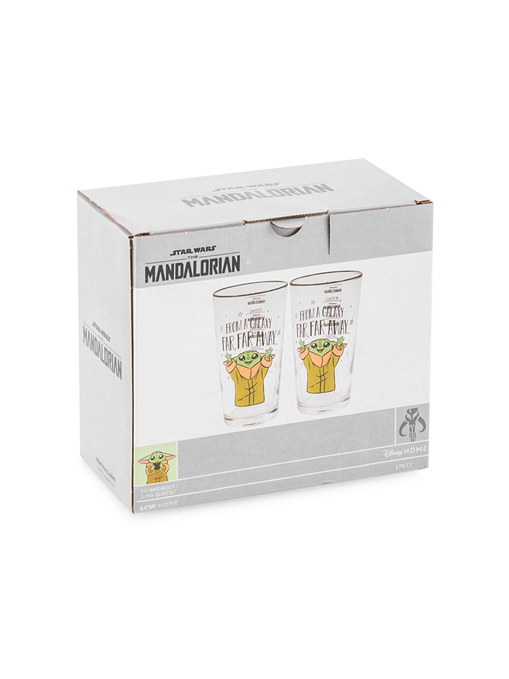 The Mandalorian Printed Glass Water Glass 2 Pack 570 ml-4