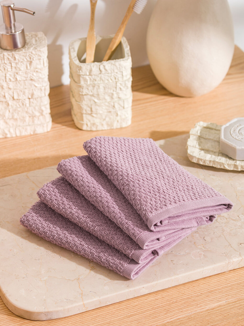 Cotton Hand Towel 4-pack 30x30 cm-1