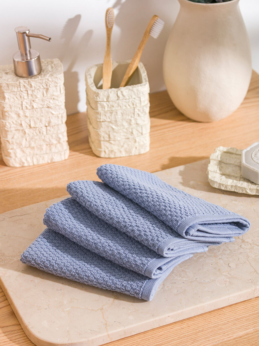 Cotton Hand Towel 4-pack 30x30 cm-1