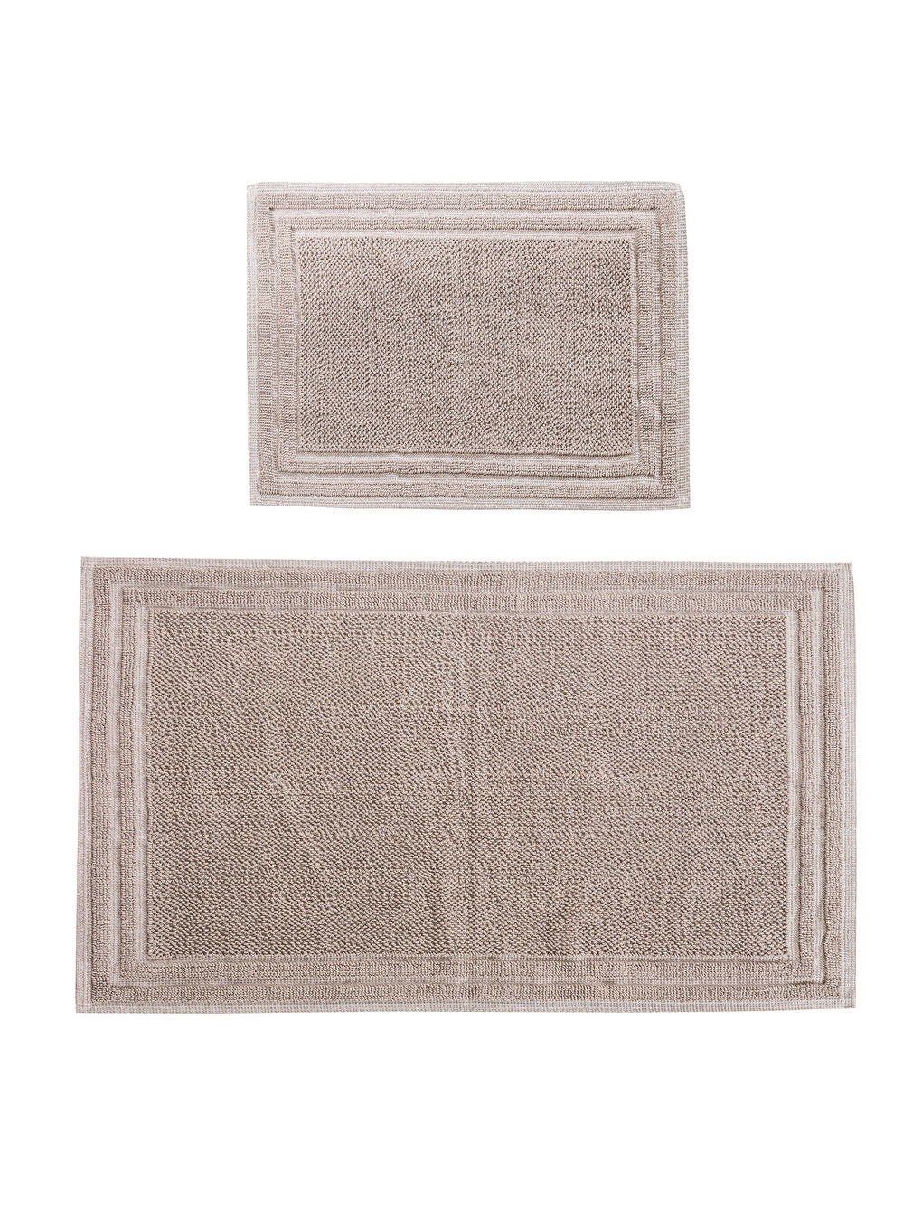 Kahverengi Çizgili Banyo Paspası Seti 2'li-5