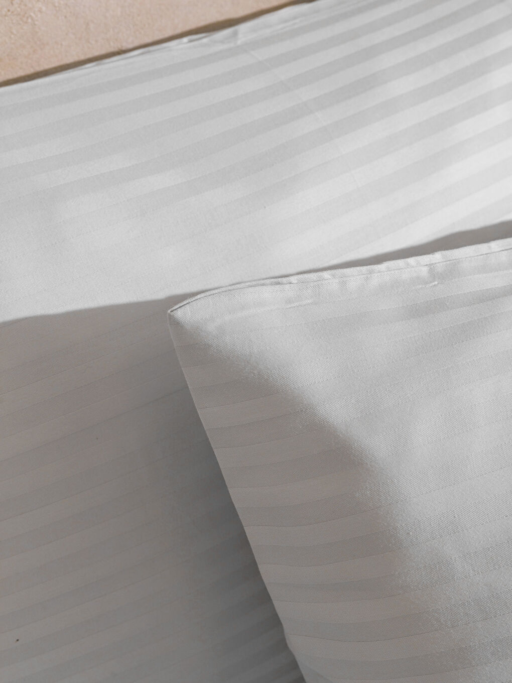 Gri Pamuklu Düz Çift Kişilik Nevresim Seti-4