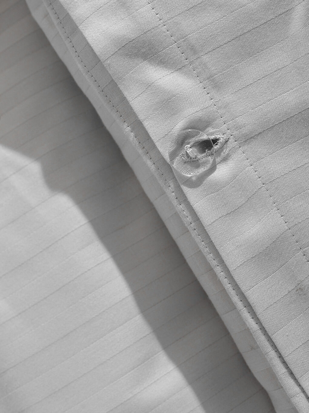 Gri Pamuklu Düz Çift Kişilik Nevresim Seti-6