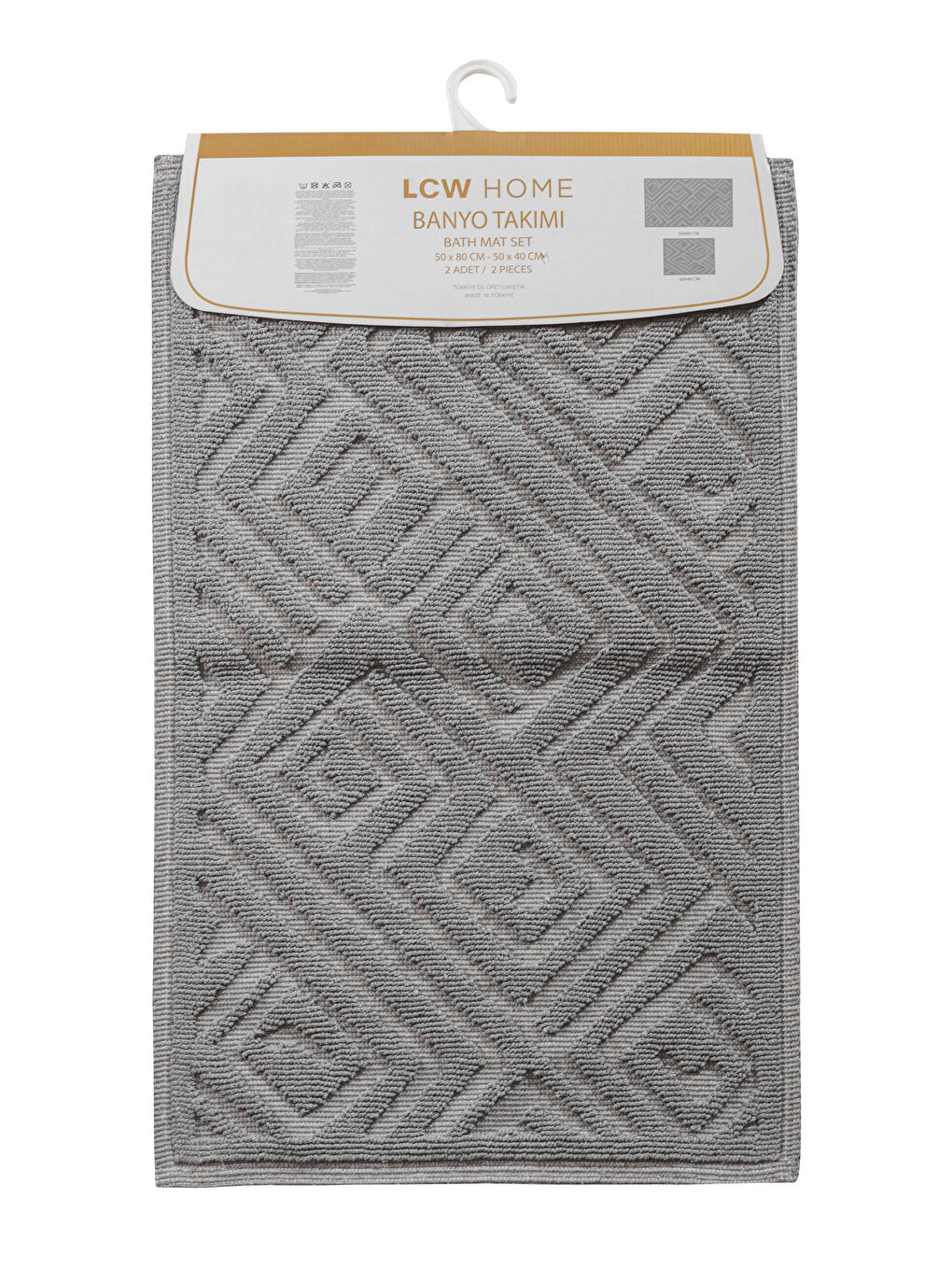 Patterned Bath Mat 2 Pack-4