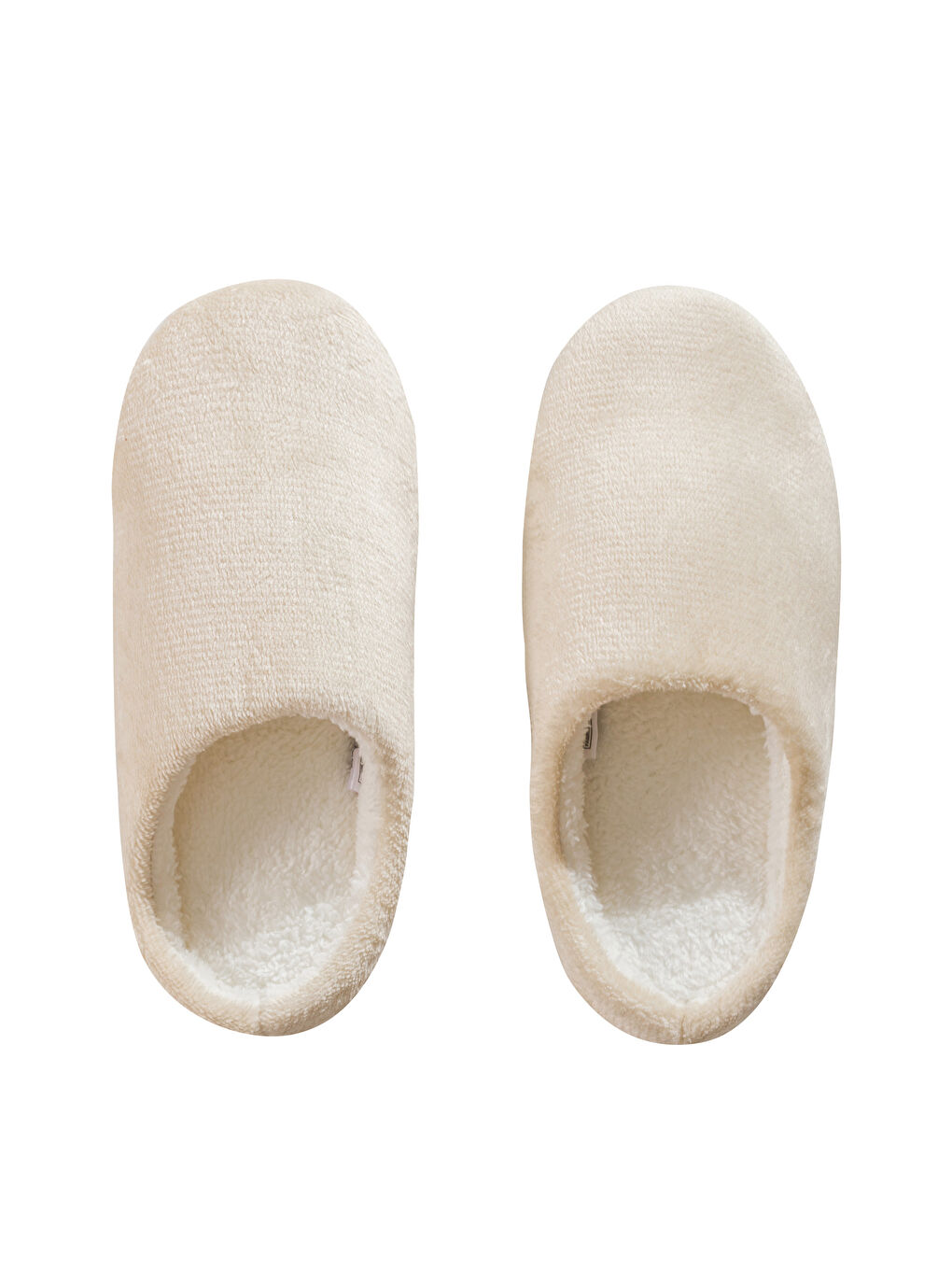 Ekru Pelüş Kadın Ev Terliği-5