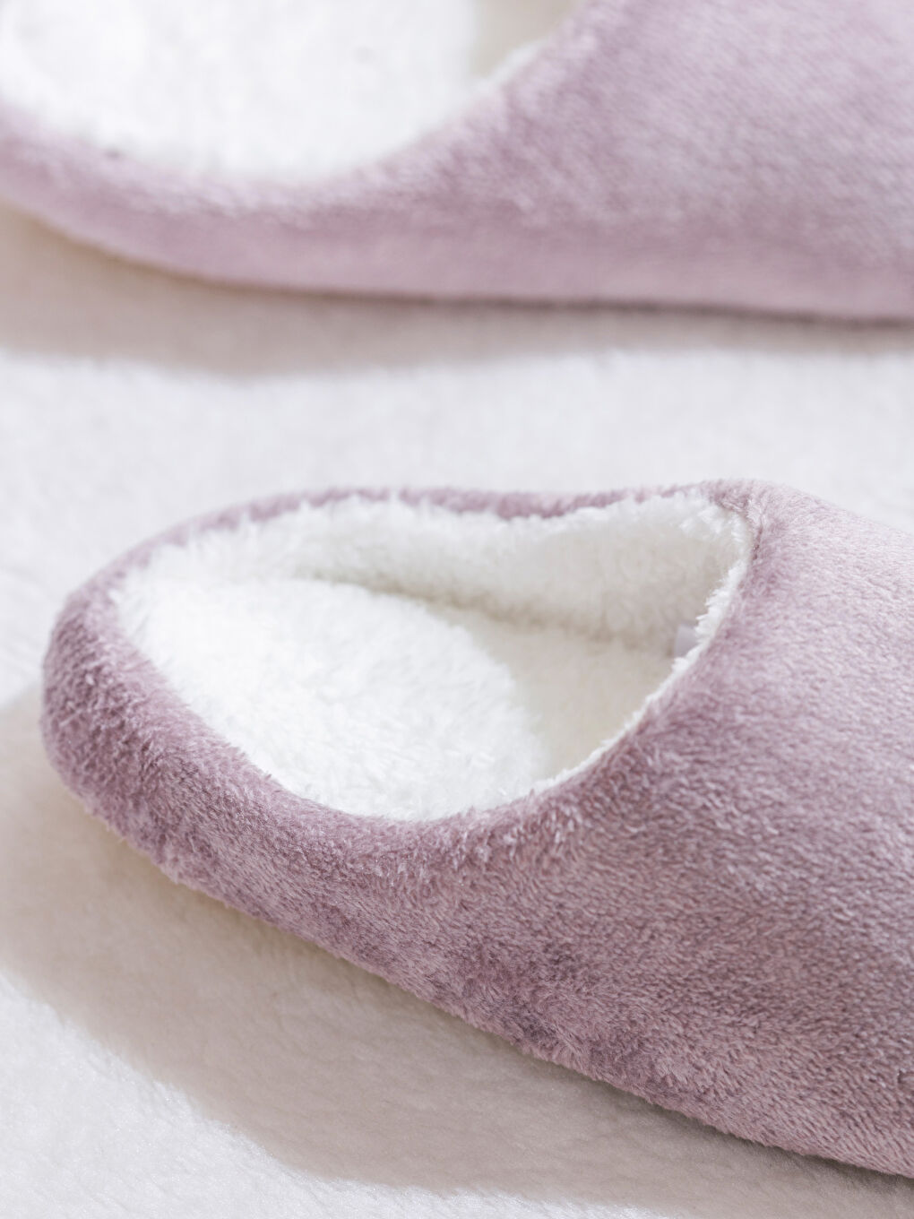 Lila Pelüş Kadın Ev Terliği-2