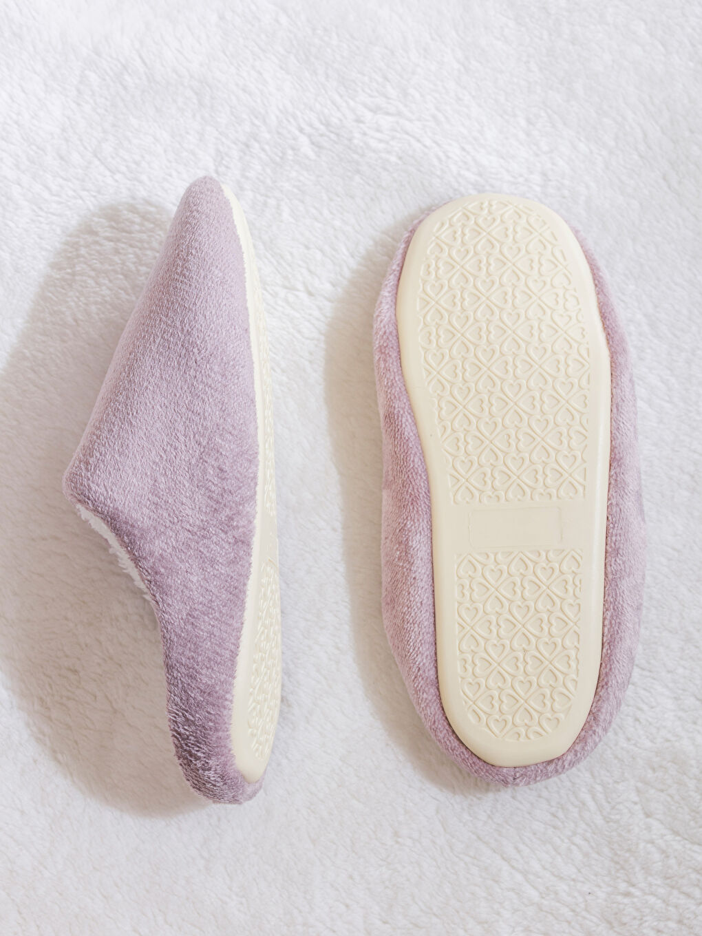 Lila Pelüş Kadın Ev Terliği-3