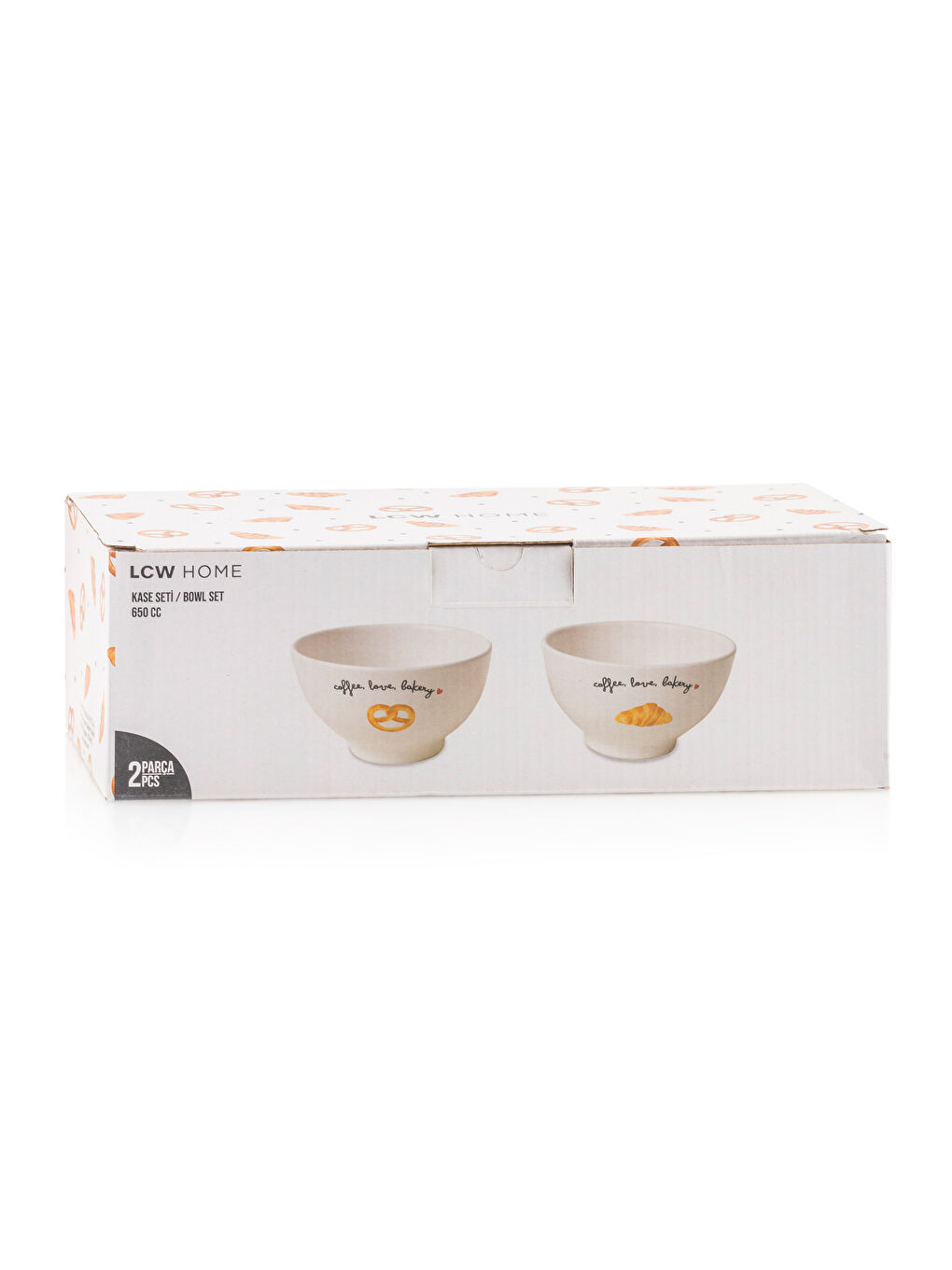 LCW HOME Baskılı Seramik Kase Seti 2'li 14 cm -W5HR75Z8-R9J