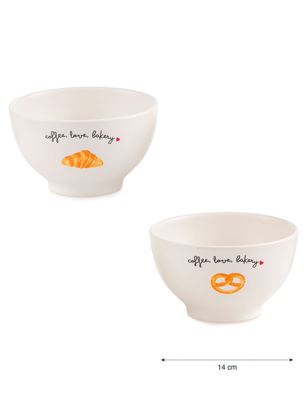 LCW HOME Baskılı Seramik Kase Seti 2'li 14 cm -W5HR75Z8-R9J