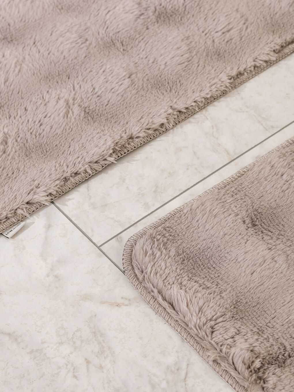 Kahverengi Pelüş Banyo Paspası 2'li-1