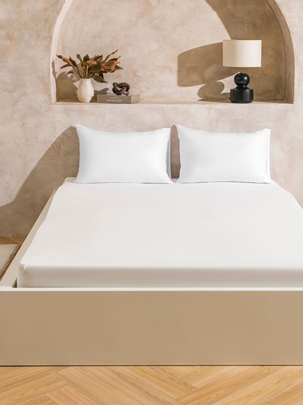 LCW HOME Βαμβακερό Διπλό Εφαρμοστό Σεντόνι -W5HR96Z8-DLL