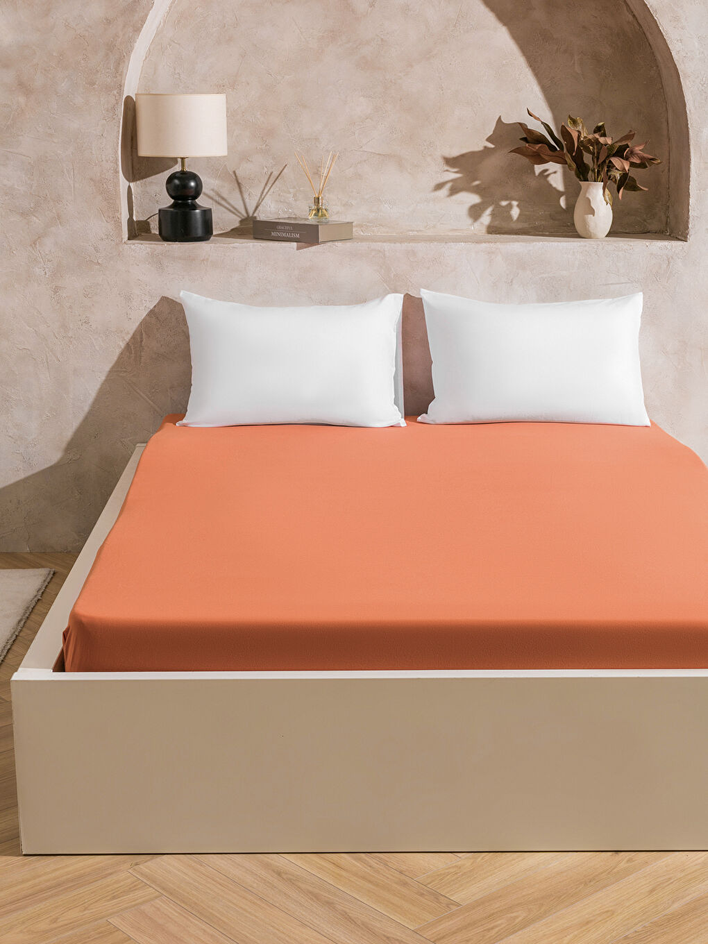 LCW HOME Cotton Double Fitted Sheet -W5HR96Z8-KBQ