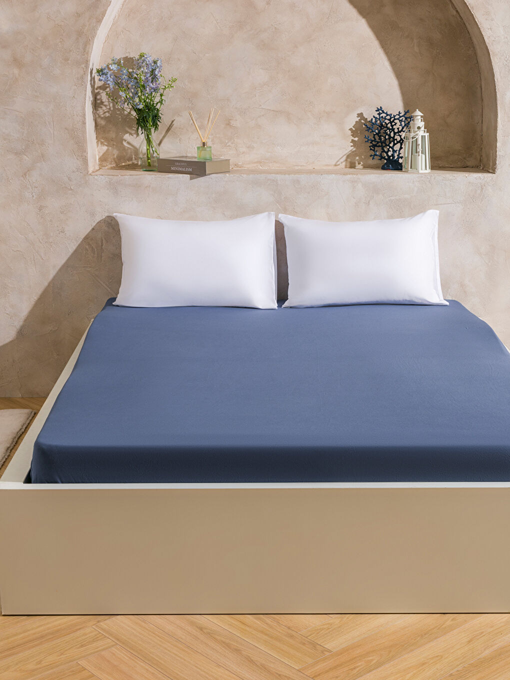 LC WAIKIKI Cotton Double Fitted Sheet -W5HS00Z8-CS6