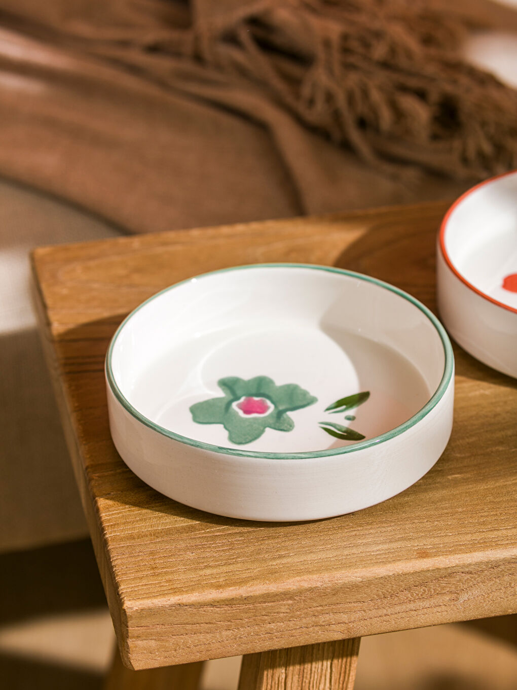 LCW HOME Çiçek Baskılı Kase Seti 2'li 13 cm -W5HS06Z8-EXS