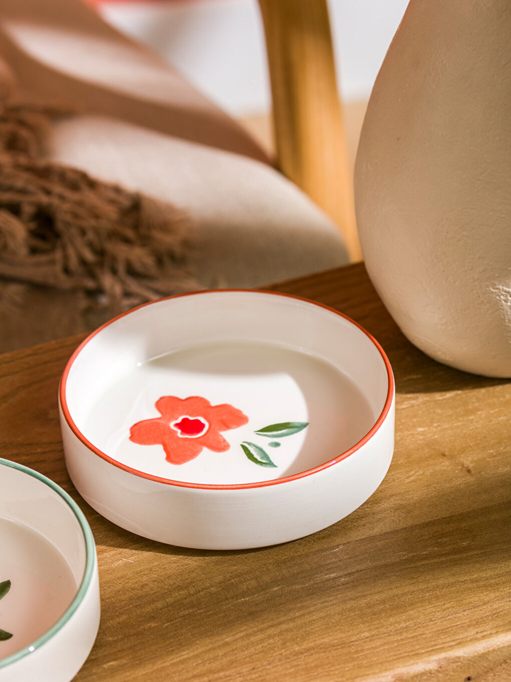 LCW HOME Çiçek Baskılı Kase Seti 2'li 13 cm -W5HS06Z8-EXS