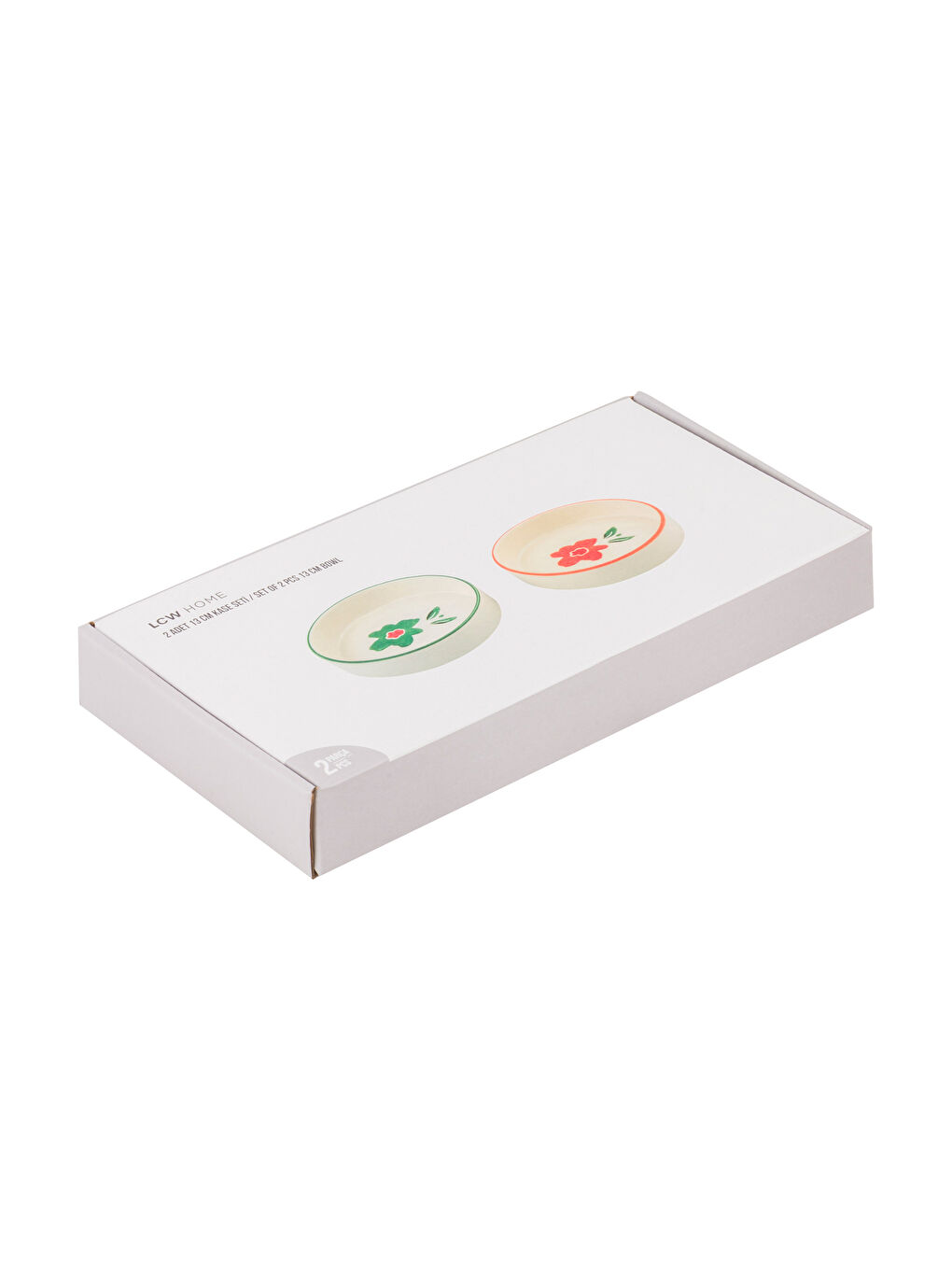 LCW HOME Çiçek Baskılı Kase Seti 2'li 13 cm -W5HS06Z8-EXS