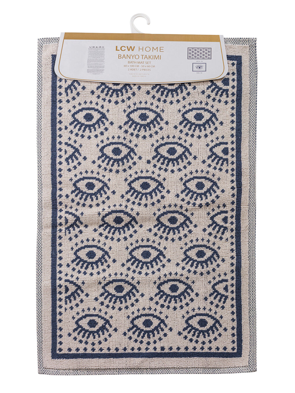 Eye Printed Bath Mat 2 Pack -W5HS07Z8-LQQ