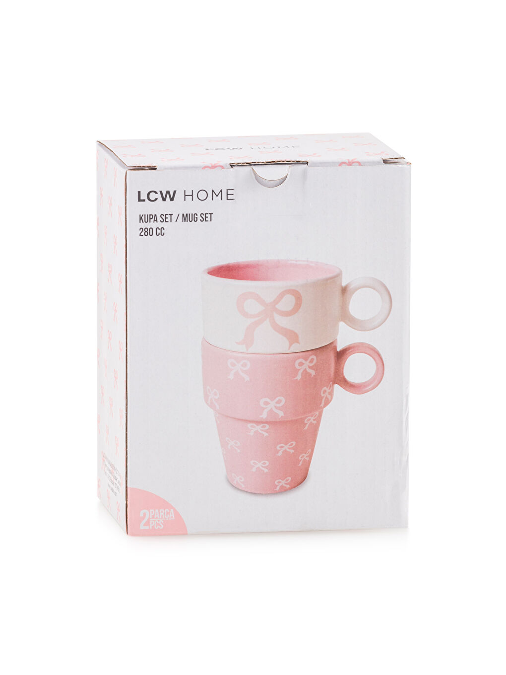 LCW HOME Bow Printed Ceramic Mug 280 ml -W5HS58Z8-F9C