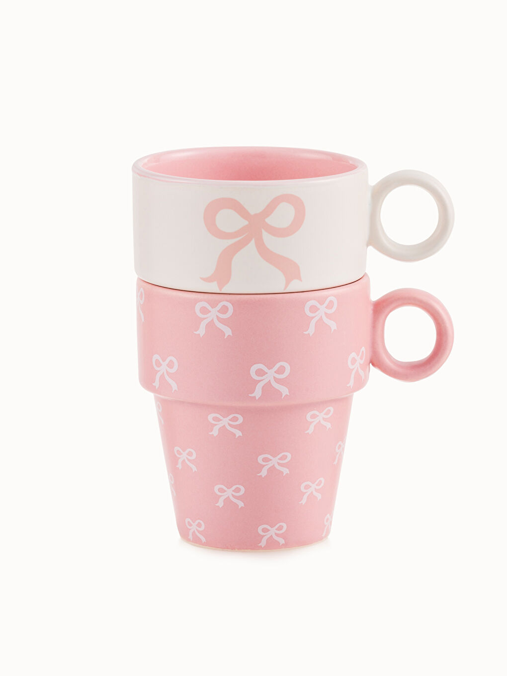 LCW HOME Bow Printed Ceramic Mug 280 ml -W5HS58Z8-F9C