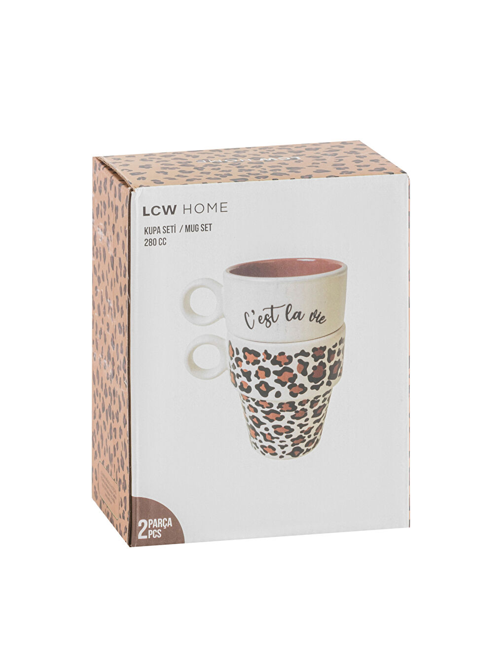 Printed Ceramic Mug Set 2 Pack 280 ml-3