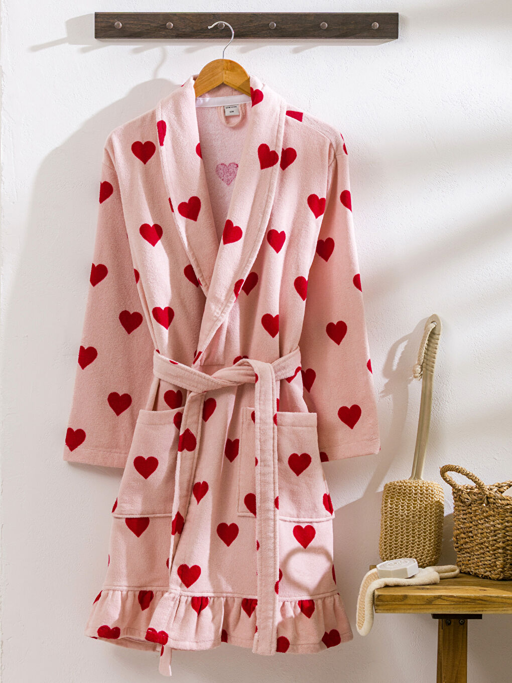 LCW HOME Woman RED Women's Bathrobe -W5HT17Z8-LTQ