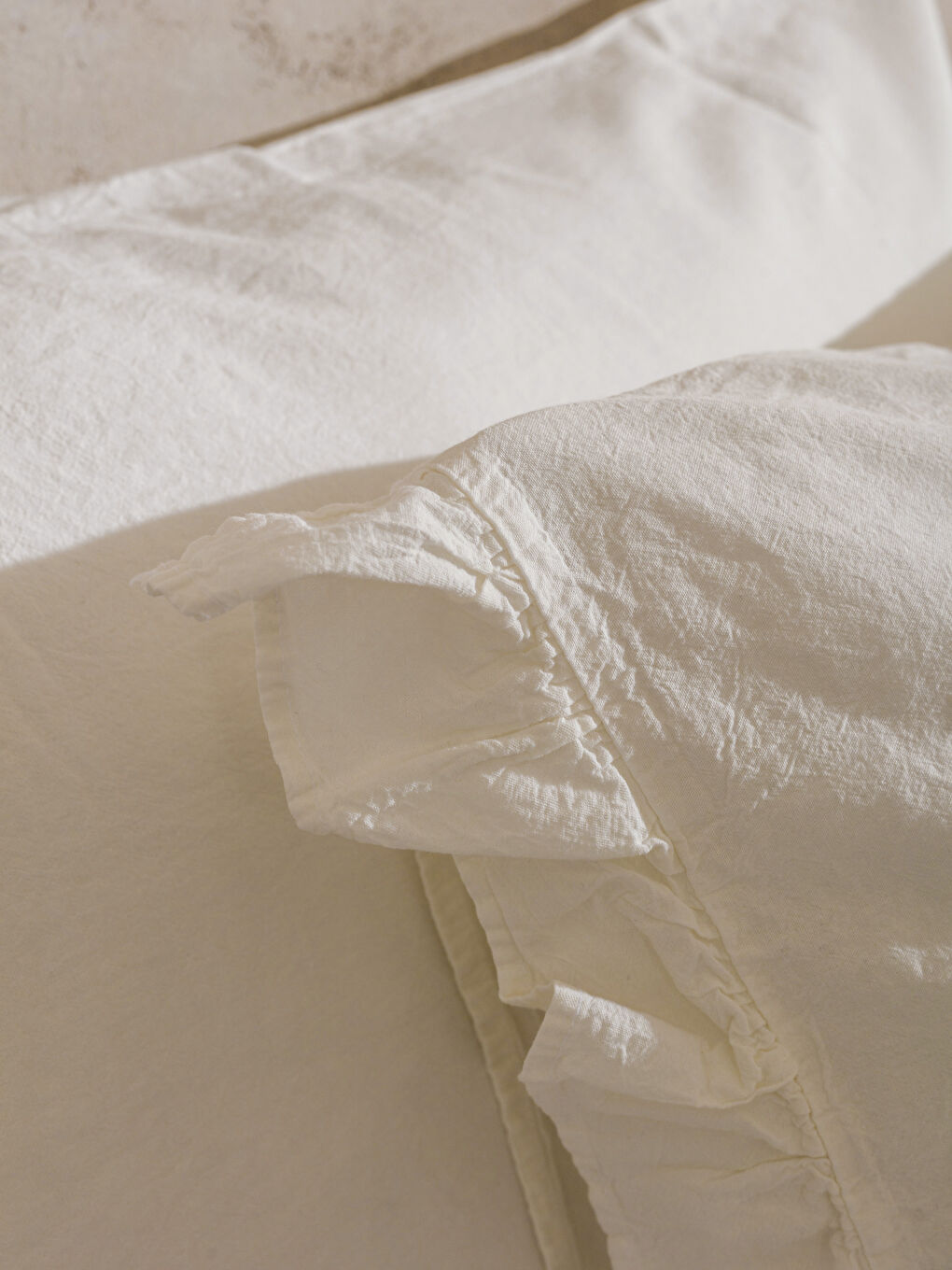 Beyaz Pamuklu Düz Çift Kişilik Nevresim Seti-4