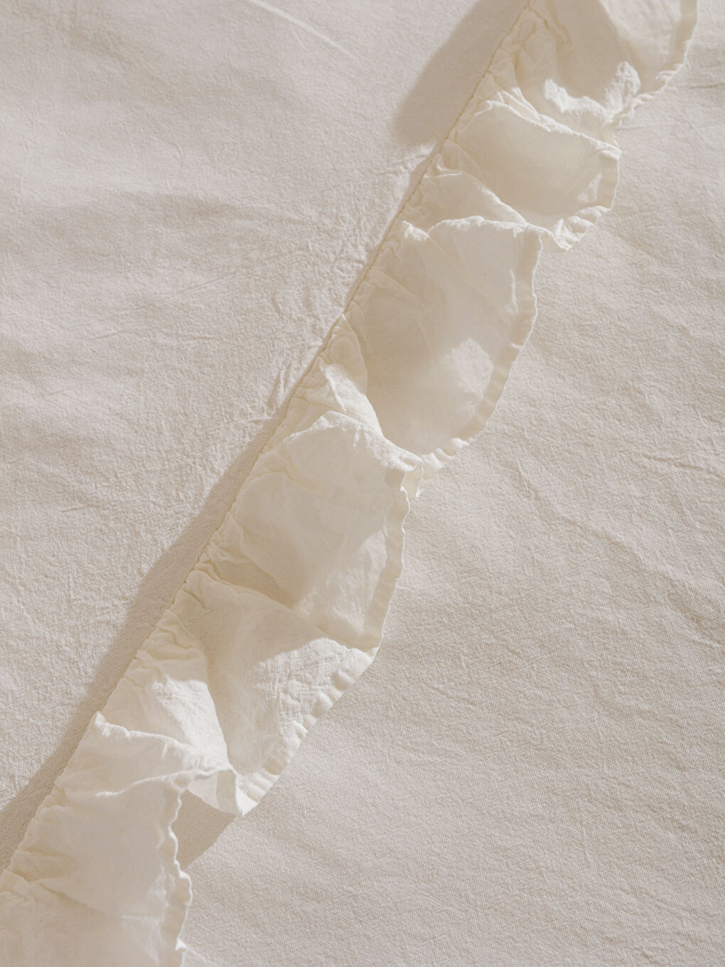 Beyaz Pamuklu Düz Çift Kişilik Nevresim Seti-5