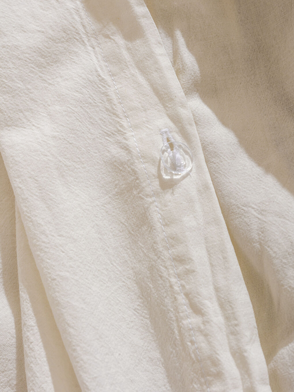 Beyaz Pamuklu Düz Çift Kişilik Nevresim Seti-6