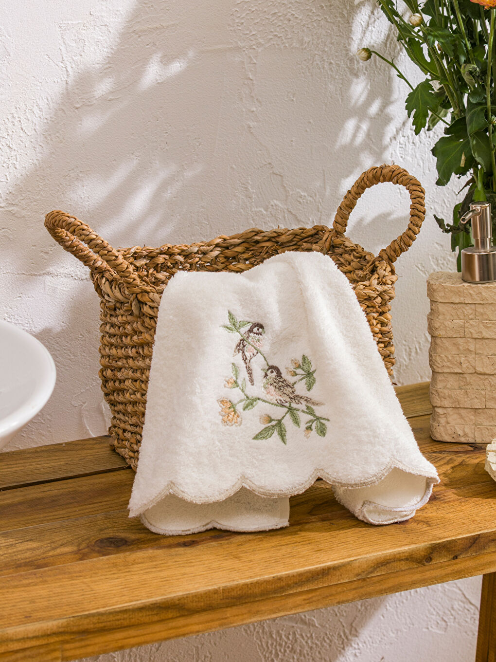 LCW HOME خاولی دەستی گوڵدار چاپکراو 50x80 cm -W5HV15Z8-EEW